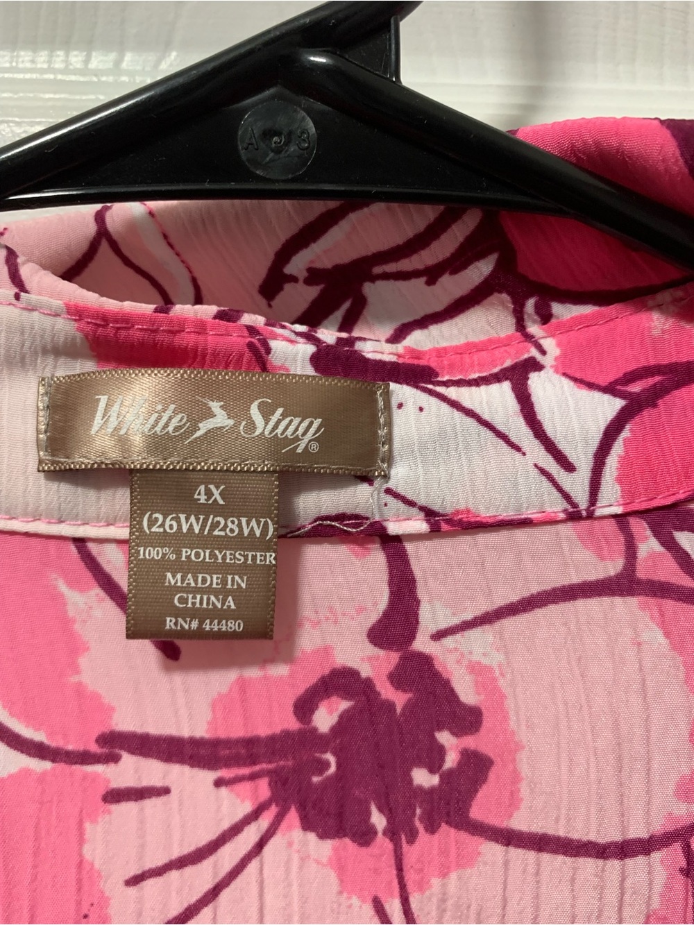 White Stag Pink Floral Print Blouse - Picture 2 of 5